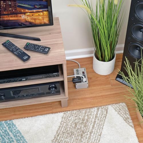 Image of Tripp Lite ISOBAR4ULTRA Isobar 4 Outlet Heavy Duty Power Strip Surge Protector, 3330 Joules, 6ft Cord, Flat Plug, Metal Power Strip, Industrial Garage Work Shop Bench, Under Desk and Wall Mountable