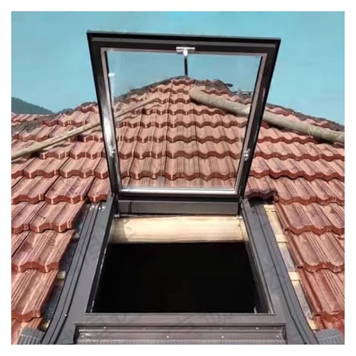Trampilla de techo de acero galvanizado premium con cristales dobles aislantes