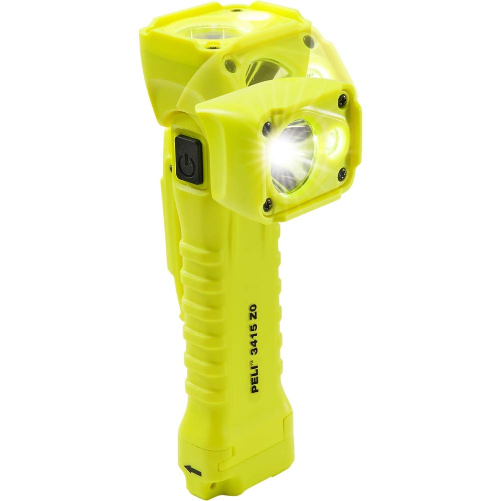 Peli Light Linterna LED 3415, ATEX Zone 0, amarillo, 329 lúmenes, protección contra bomberos, lámpara de uso industrial