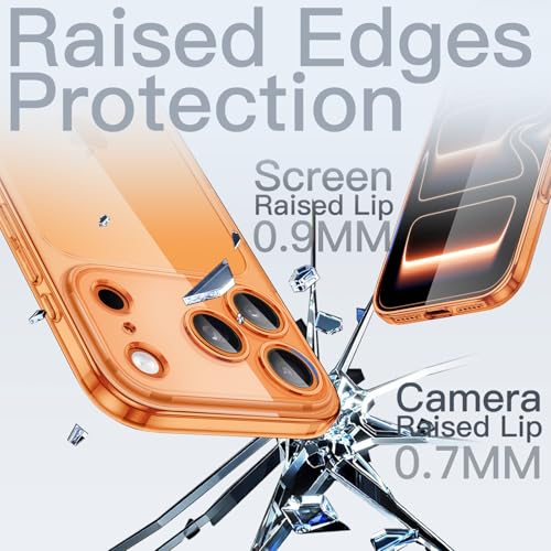 Image of JETech Slim Case for iPhone 17 Pro 6.3-Inch with Camera Lens Full Protection, Ultra-Thin Lightweight Clear Minimalist Protective Phone Cover (Orange)