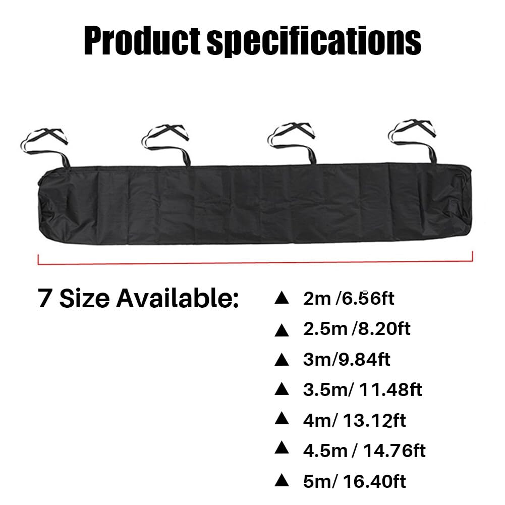 Uposao Housse De Protection pour Auvent Extérieur Résistante à La Poussière Et à La Neige pour Auvent De Terrasse Housse De Rangement, Protection Imperméable en Hiver