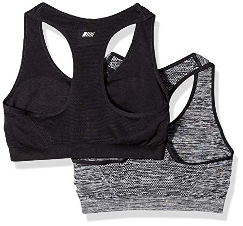 Amazon Essentials Women's Light-Support Seamless Sports Bras, Pack of 22