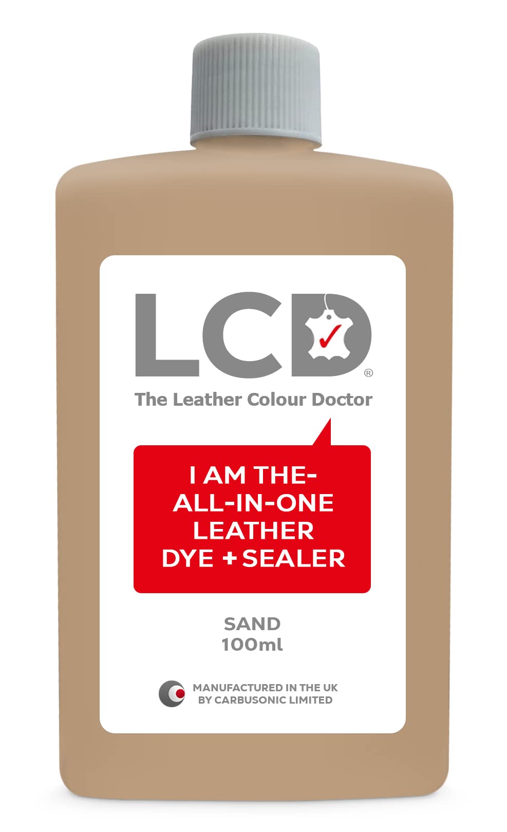 LCD All-in-One Leather dye & Sealer - Repair & Restore Paint, Permanent Colour for Sofas, Shoes, Handbags, Clothing, self Sealing 100ml by The Leather Colour Doctor (Grey) — view 10