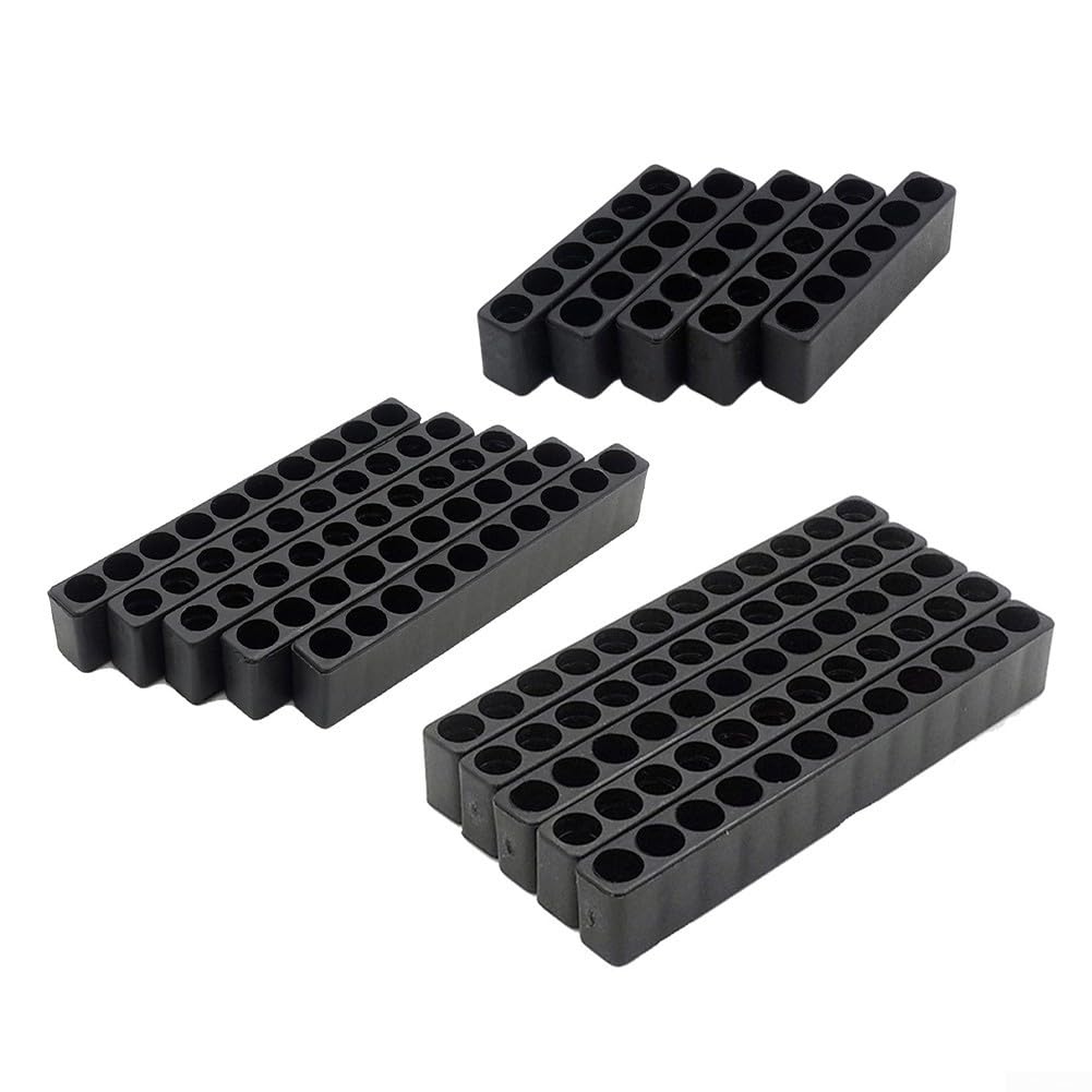 Strisce Di Stoccaggio Per Punte, Porta Inserti Per Avvitatore, Cacciavite Esagonale Da 1/4 In Plastica, Custodia Per Cacciavite, 5, 10, 12 Fori - Foto 7