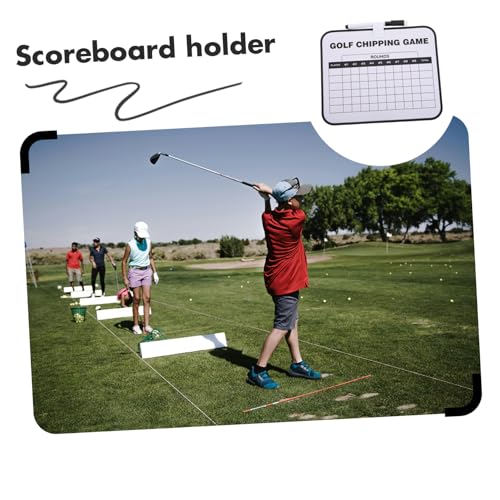 Marcador de golf YARNOW con portapuntaje portátil doble cara miniatura 5