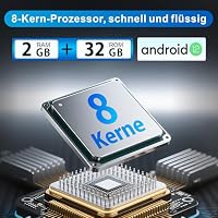 DAB Autoradio mit Bildschirm Android Doppel Din Radio Wireless Carplay Android Auto, 8-Core 2G+32G 7 Zoll Car Play Auto Radio 2 Din Touch Display mit Navi, DAB Plus, Bluetooth, GPS, WiFi, AM/FM/RDS – Ansicht 2