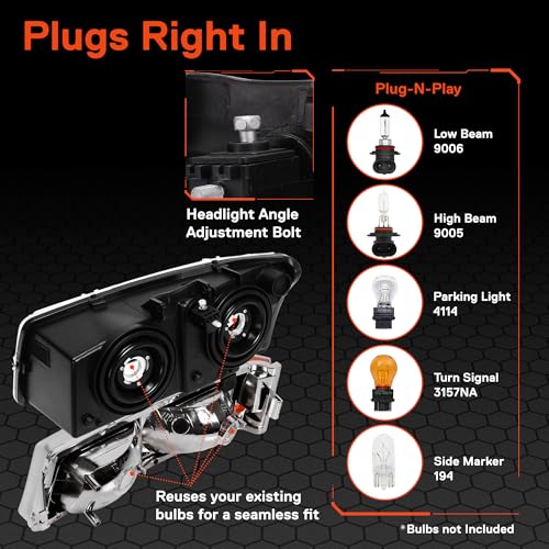 Image of TRUE MODS OE Headlight Assembly for 2003-2006 Chevy Silverado 1500 Cateye
