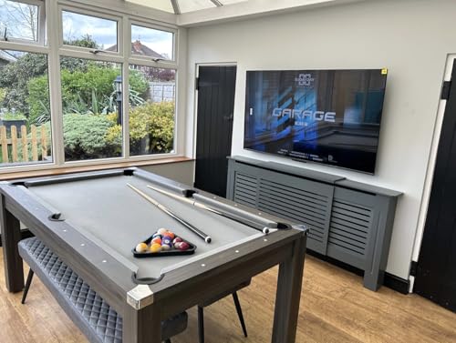 6ft Pool Table With Dining Table Top & Table Tennis Table In Refi...