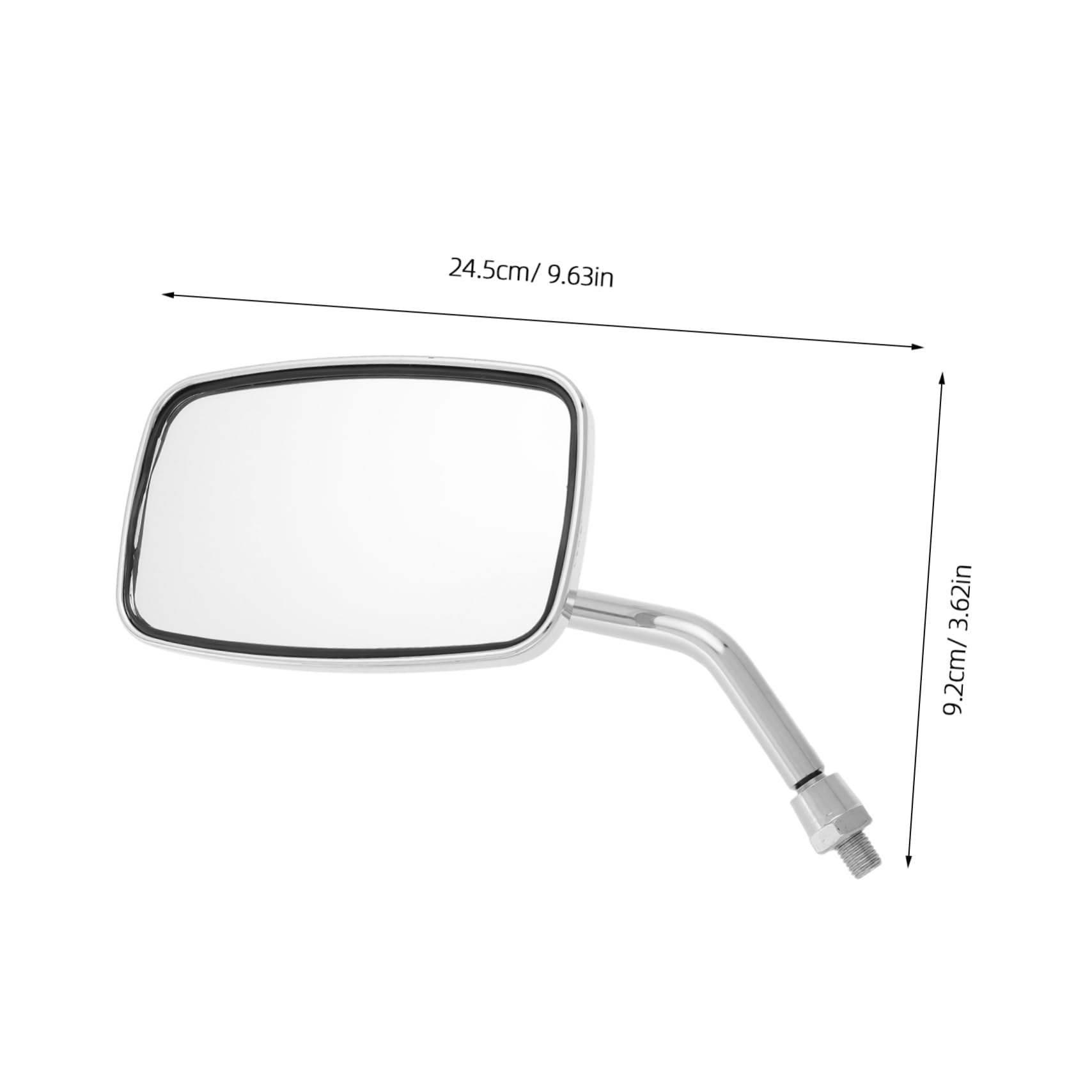 Cabilock Espejo Retrovisor Modificado Para Motocicleta Scooter y Motocross Diseño Cuadrado Espejo Lateral Equipo Para Moto