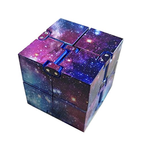 Hippodoctor® Fidget Toy Infinity Cube Pressure Reduction Killing Time Toys For ADD, ADHD, Anxiety (Stellar)