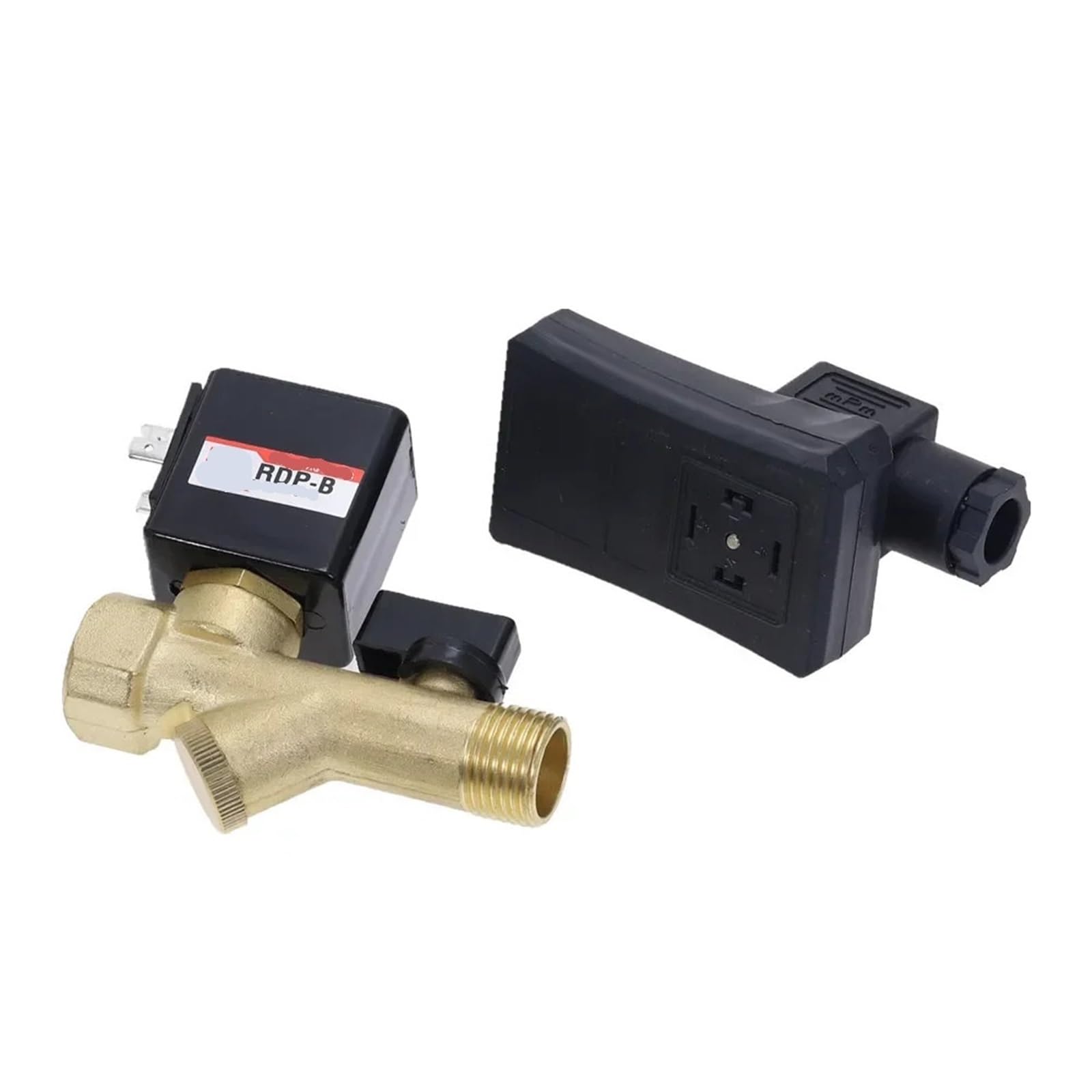 Válvula de drenaje electrónica de 1/2 pulgada CA 220 V 1,6 MPa, temporizada, for compresor de aire, tanque de gas, válvula de drenaje automática de 2 vías, 1 unidad