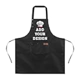 Custom Aprons for Men Women Bulk Customized Apron Designs Your Own Personalized Apron for Kitchen,Hair Stylist,Servers