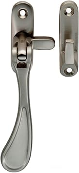 Carlisle Brass Victorian Spoon End Window Casement Fastener Handle Reversible + Screws Satin Nickel