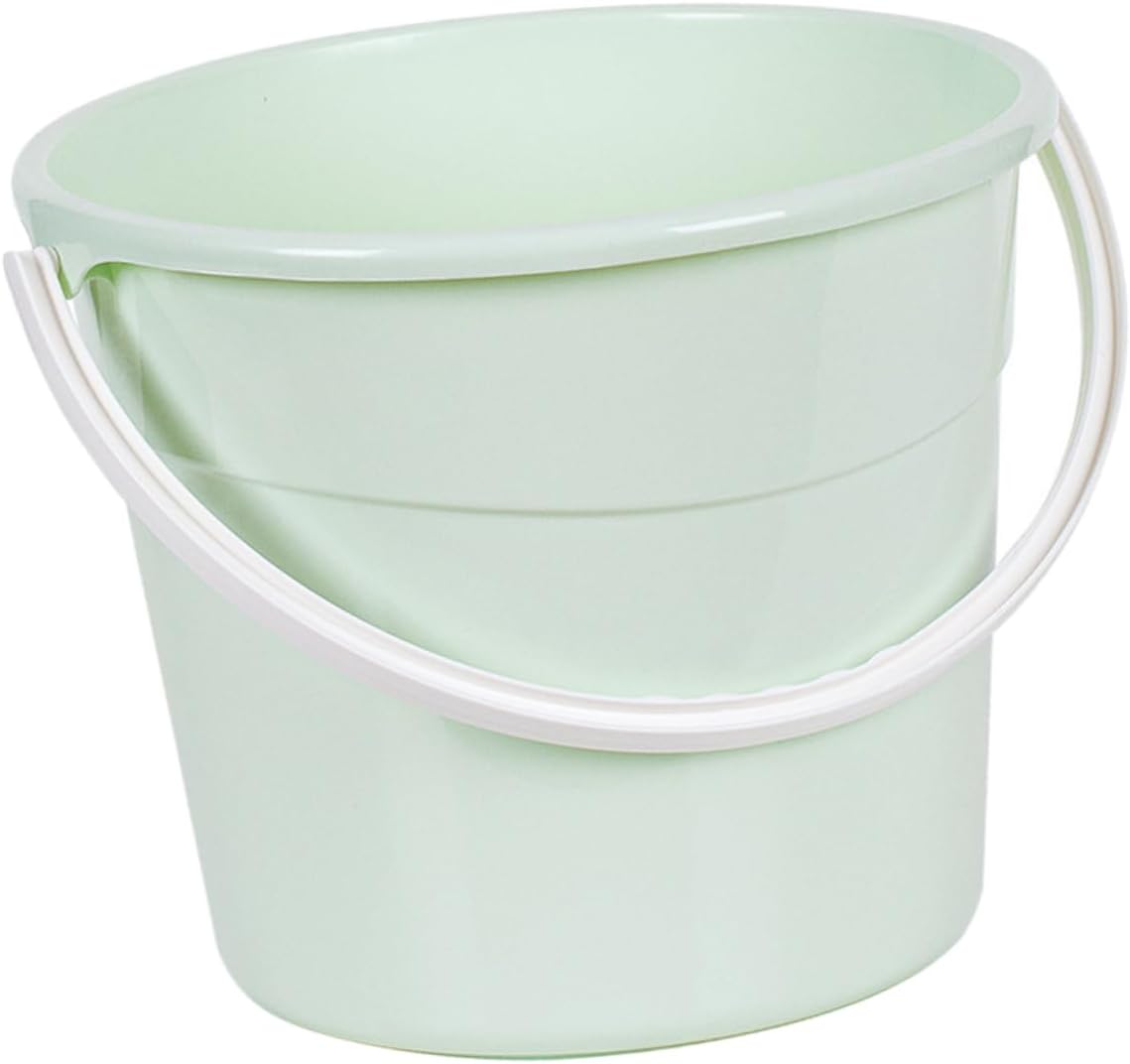 PRETYZOOM Heavy-Duty Round Water Storage Bucket Cleaning Bucket Handle with Material
