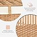 HOOBRO Storage Basket with Lid, 42.3 Gallon (160L) Wicker Basket, Handwoven Blanket Storage Basket with Handles, Metal Frame and Soft Lining, Foldable for Bedroom, Laundry Room, Natural NL216CW01