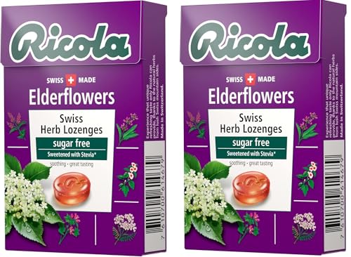 Image of Ricola Swiss Herb Lozenges - Elderflowers Sugar Free