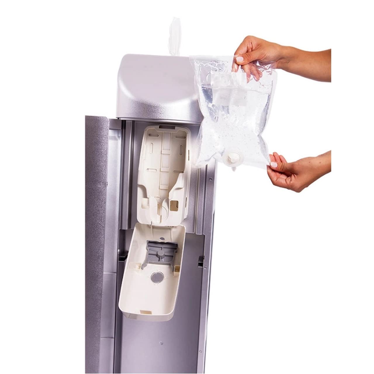 Zogics Hand Sanitizer Dispenser Refill – 60% Alcohol Hand Sanitizer Gel Refill Containers, 1000 mL Refill, Designed Hand Sanitizer Dispenser or All-in-One Wipe Dispenser (Case of 8)