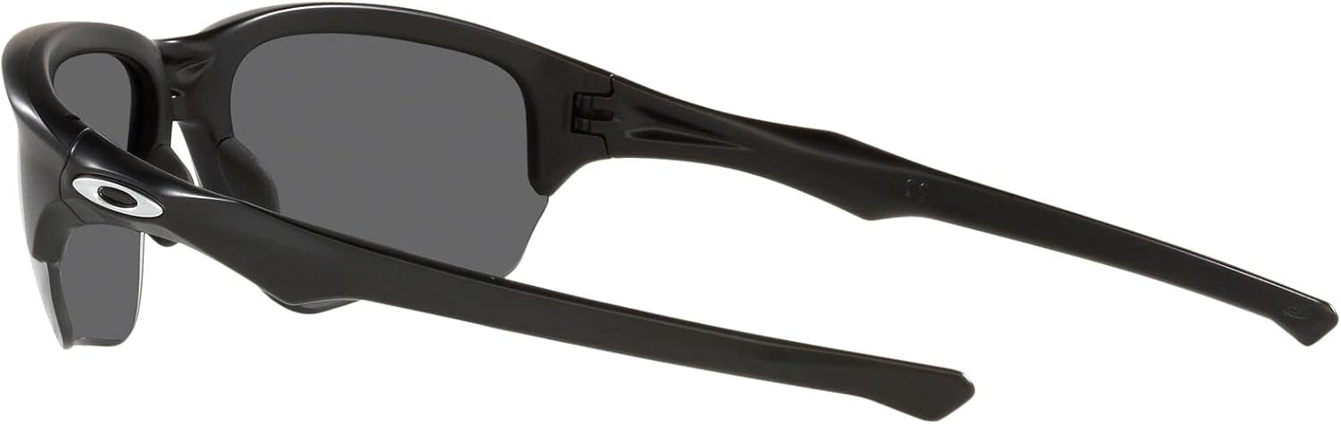 Miniatura 5 de Oakley Gafas de sol para hombre, marco de tinta negra, lentes de iridio jade, 2.362in