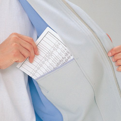 男女共用 半袖ブルゾン RC－S461上 シルバーグレー | 【ミドリ