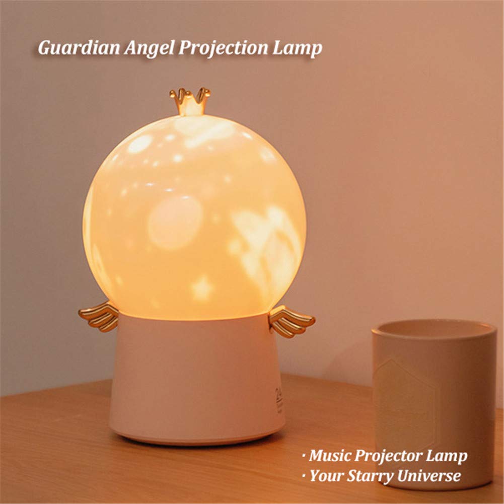 Lámpara De Proyección De Cielo Estrellado Para Interiores Luz Nocturna De Música LED Giratoria De 360 ??°, Adecuada Para Niños, Adecuada Para Habitaciones De Bebés, Dormitorios (Verde oscuro)