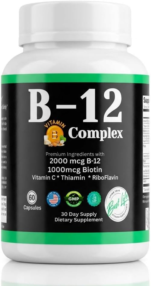 Complejo Vitamínico B-12 con Vitamina C 2000mcg - VOX Nutition