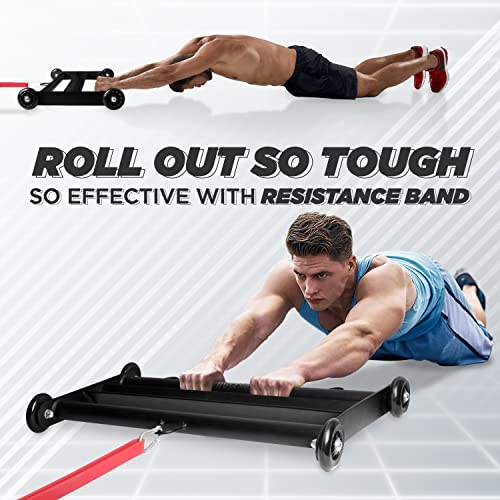 Yes4All Rolls Smooth, Versatile Glute Ham Glider, Exercise Wheels for Home Gym Fitness, Glute Hamstring, Booty Building, Leg Excerise & Ab Roller for Abs Workout Equipment - Image 6