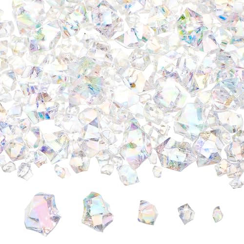 Piedras de hielo trituradas falsas Syhood de cristal acrílico para jarrones, 570 piezas 2