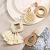 4-Pairs-Rattan-Earrings-Lightweight-Geometric-Statement-Tassel-Woven-Bohemian-Earrings-Handmade-Straw-Wicker-Braid-Hoop-Drop-Dangle-Earrings-For-Women-Girls-Style-A 4 Pairs Rattan Earrings Lightweight Geometric Tassel Woven Bohemian Earrings Handmade Straw Wicker Braid Hoop Drop Dangle Earrings For Women Girls (Style A)