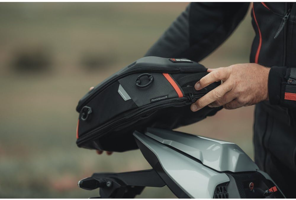 Saddle Bag Nylon Pro Roadpack 1680d 8-14 L 36 x 28 x 15 cm, Black