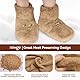 NEWGO Körnerkissen Hausschuhe Mikrowelle Wärmesocken Beheizbare Wärme-Hausschuhe Fußwärmer Körnerkissen Schuhe Damen & Herren Wärmeschuhe Hot Socks - Körnersocken Fußwärmer - Khaki