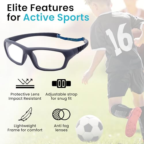 Image of BLUE CUT Sports Protection Goggles, Anti-Fog Lenses Safety Glasses for Basketball, Pickleball and All Outdoor Sports