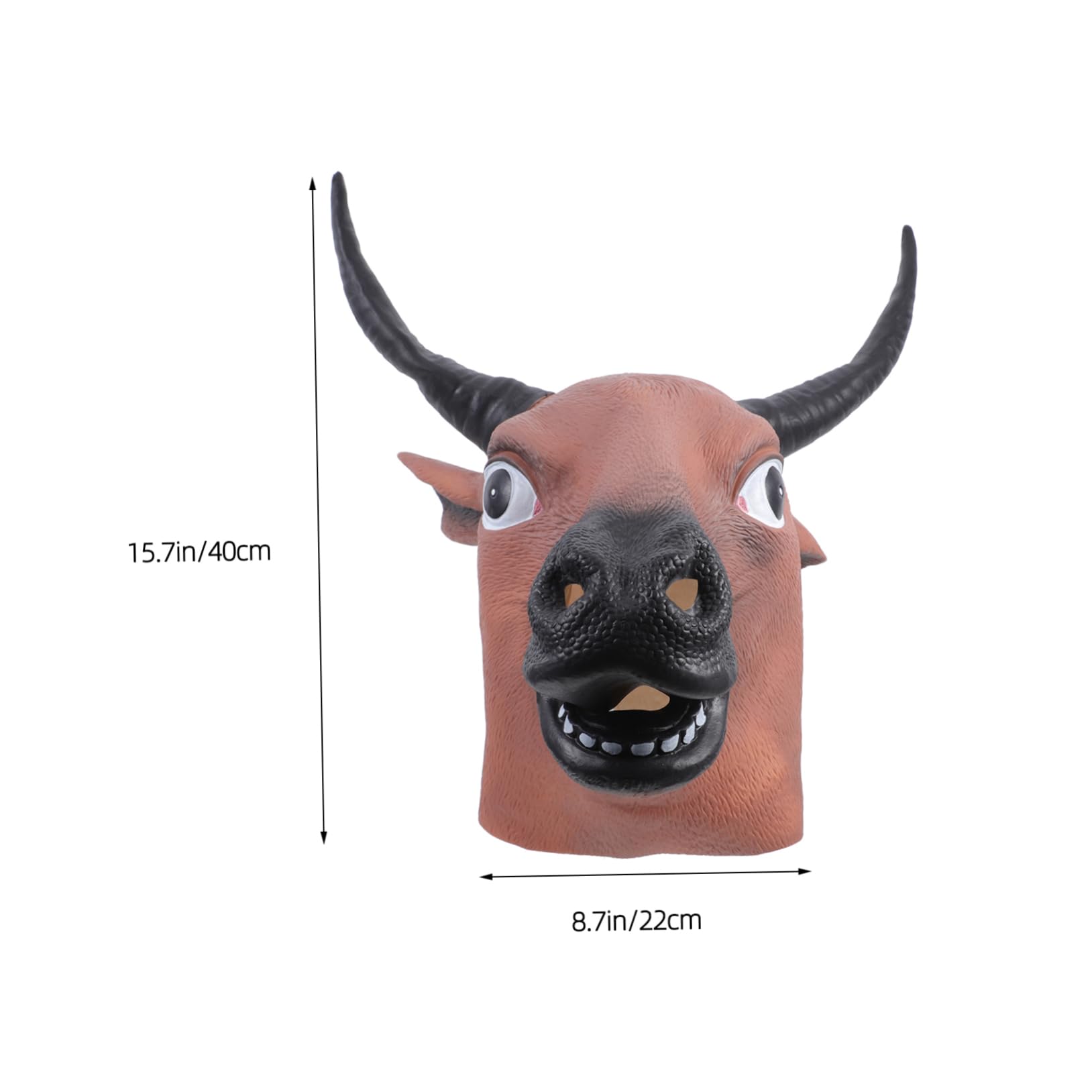 HOLIDYOYO Animal Mask Halloween Costumes Cow Masks Party Costume Accessories Dress up Props for Adults