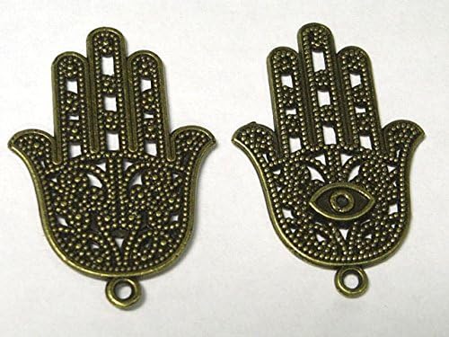 Amazon Co Jp Bソフト チャーム ファティマの手 約42 28mm 5個セット ジュエリー