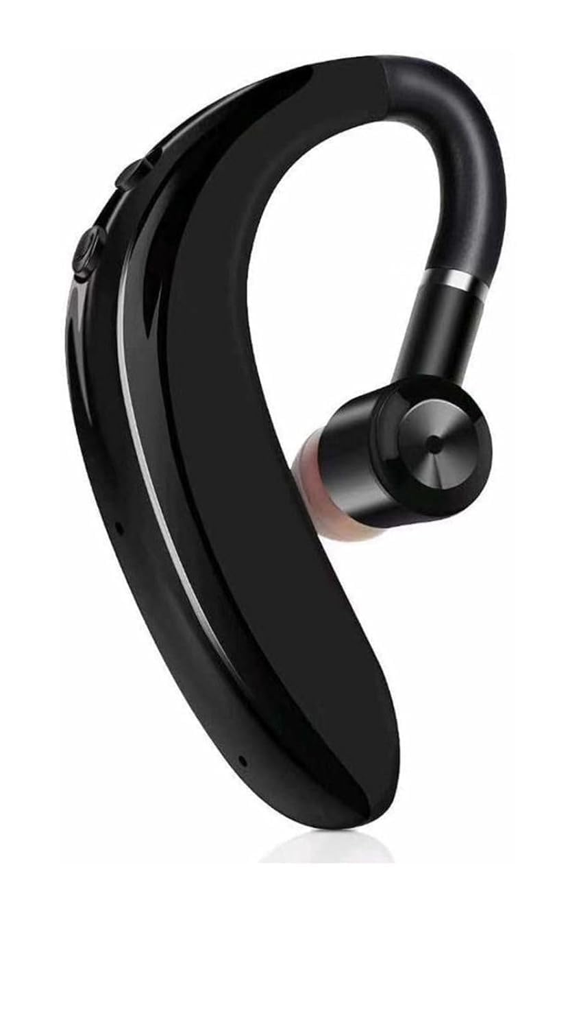 Wireless Bluetooth Single Ear Hook Headset with Mic | Handsfree Mono Earphone for Calling, Over-Ear Comfortable Fit | Noise Reduction Mic | Compatible with Android & iOS-image-18