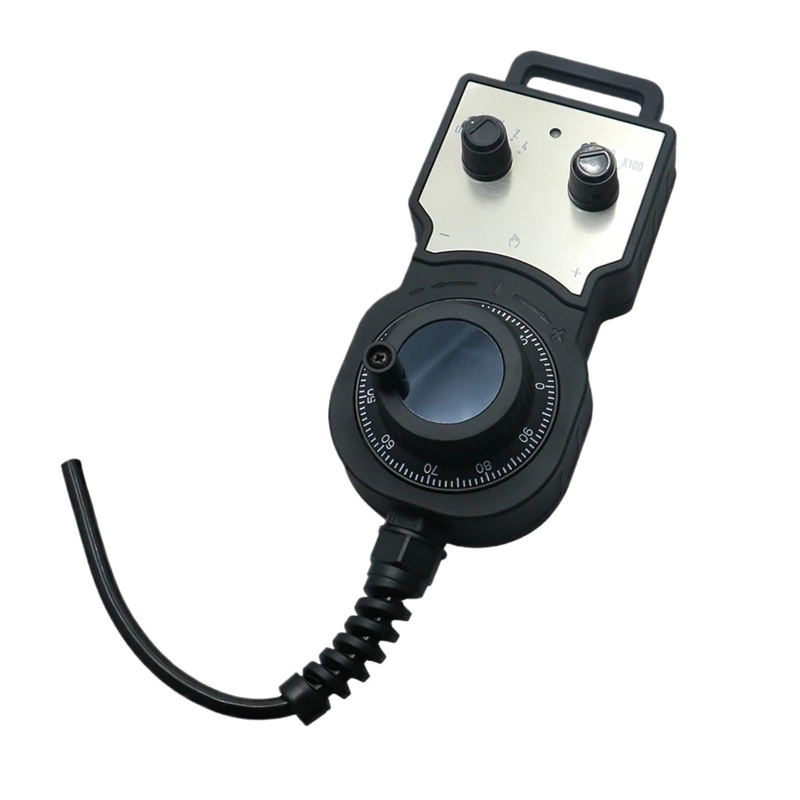 Jwseo Nmk1-L100-61-E Electronic Pulse Generator 4 6 Axis Hanging Handwheel With Brake E-Stop 5V 5-24V Manual 100 Or 25 Pulses For Router(Nmk1-L100-61-E)