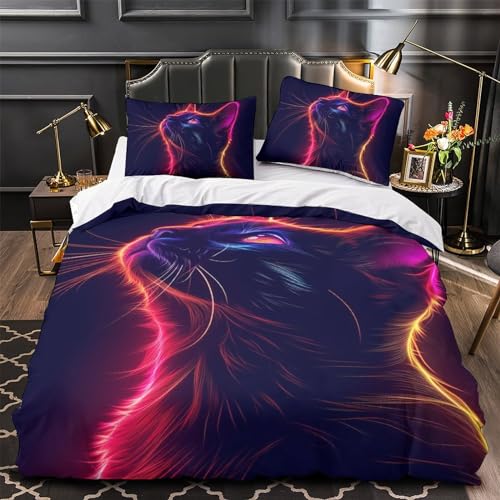 Housse de couette Le Chat Muppet pour chambre d'ado literie microfibre confortable - 4