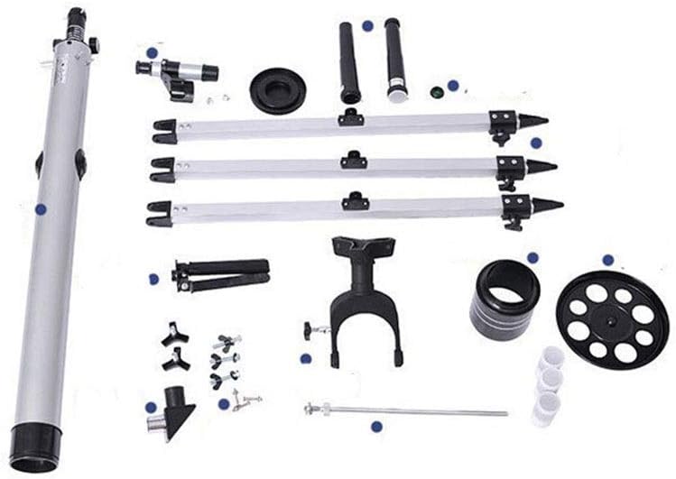 telescopes 45-675 Times Silver Gray Astronomical Telescope HD Students Adult World Dual-use Finderscope Monocular