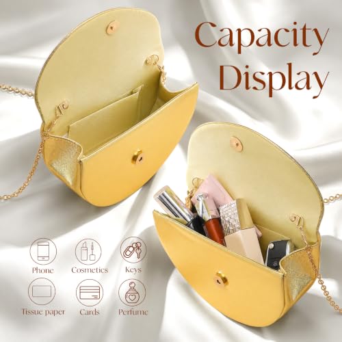 Image of Clutch Purses for Women Formal Evening Bag with Detachable Chain Women's Evening Handbags for Wedding Party