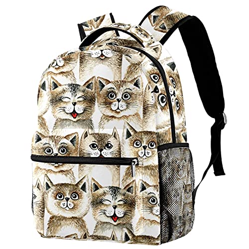 Sac à dos de voyage motif chats compagnon des sorties scolaires