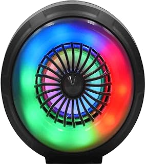 مكبر صوت بلوتوث لاسلكي باضاءة LED وبطارية 1200 مللي امبير في الساعة