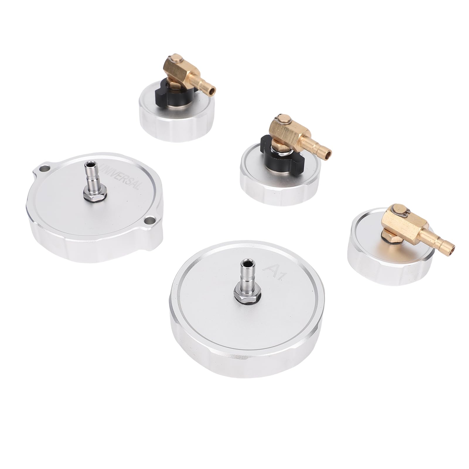 Generic Generic Zestaw Adapterów do Odpowietrzania Hamulców Wydajne Aluminium Pasujące do Zestawu Cylindra Głównego Większości Samochodów Odpowietrzania lub Uzupełniania Płynu Hamulcowego Pasuje dla