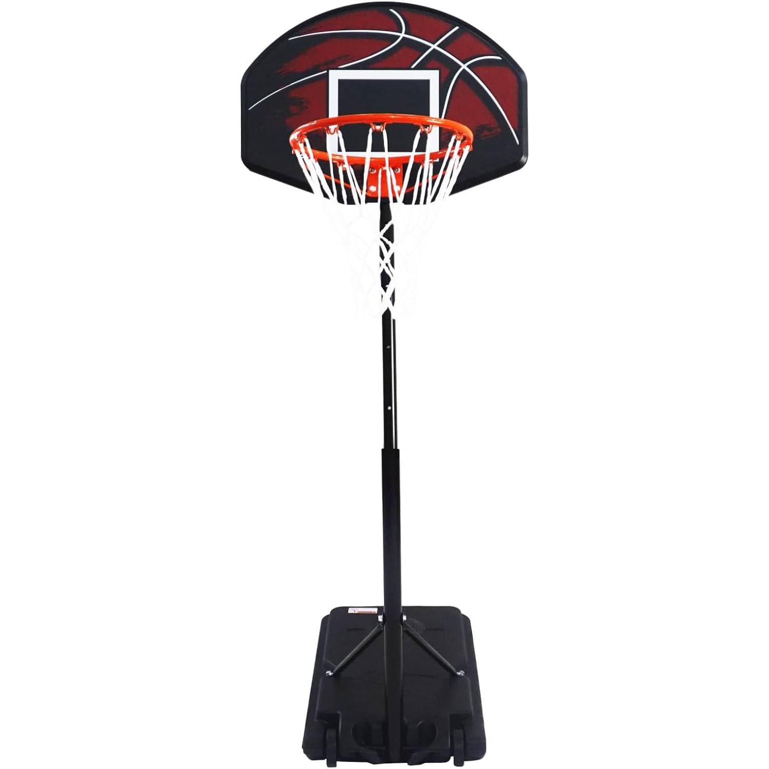 WIN.MAX Basketball Stand for Children, Height-Adjustable Basketball Hoop with Stand, 89 to 210 cm, Outdoor Basketball Hoop, Basketball Hoop with Wheels