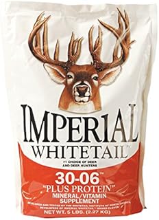 Whitetail Institute 30-06 Mineral and Vitamin Supplement for Deer Food Plots - Provides Antler-Building Nutrition and Scent and Flavor Attracts Deer, 20 lbs, Plus Protein