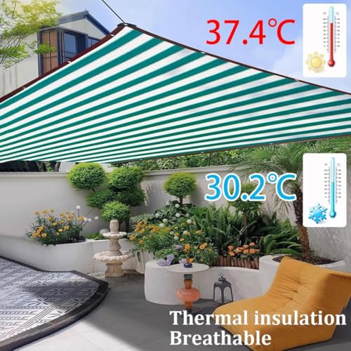 Malla de protección solar verde de 26x60 pies con ojales Garden e Fabric 6