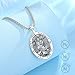 Vito San Judas Tadeo Necklace for Women Men, 925 Sterling Silver Saint Jude Thaddeus Pendant San Juditas Tadeo Medal St Jude Protection Amulet Jewelry Gift, 24