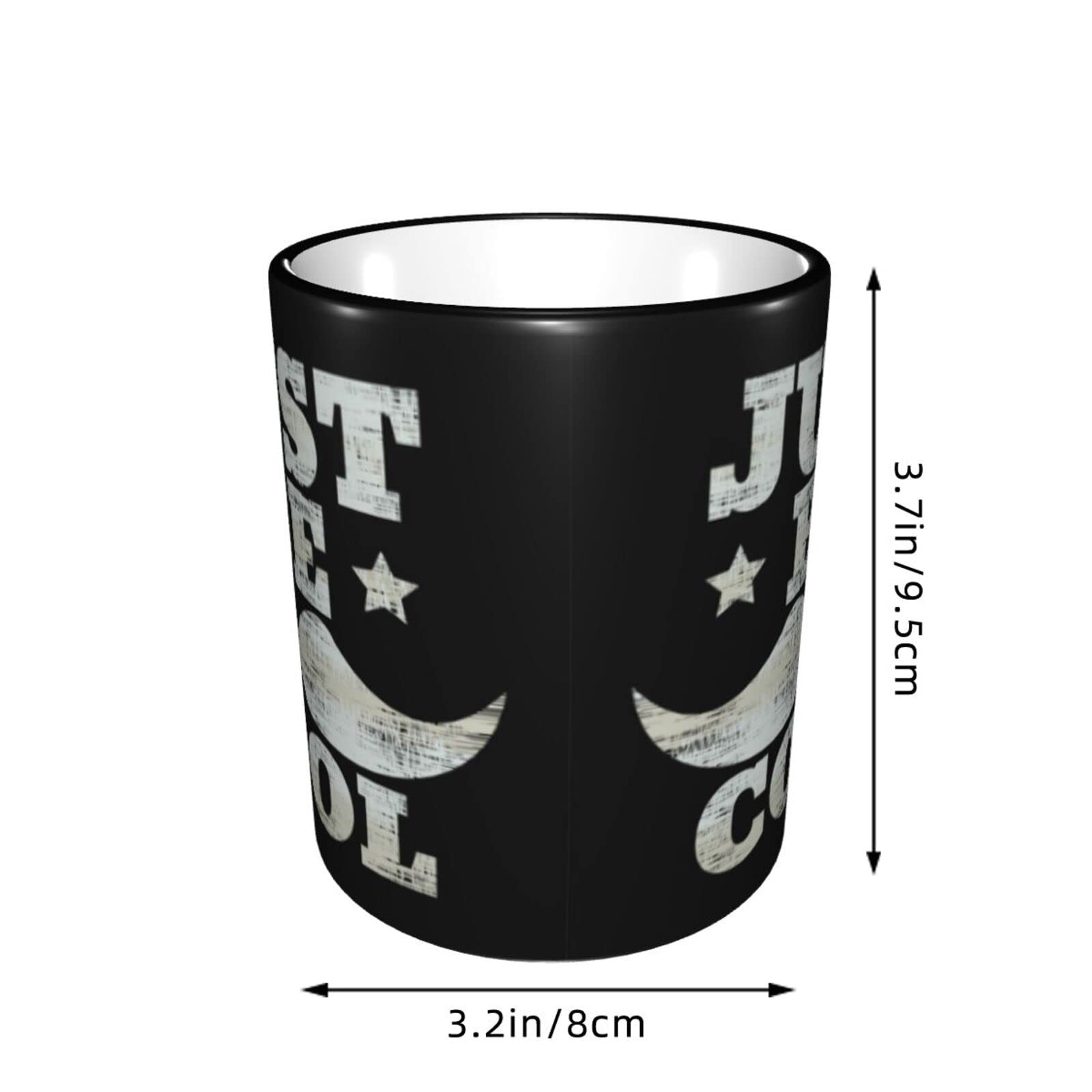 Amazon.co.jp: マグカップ クール コーヒーカップ 黒 英字 朝食カップ 