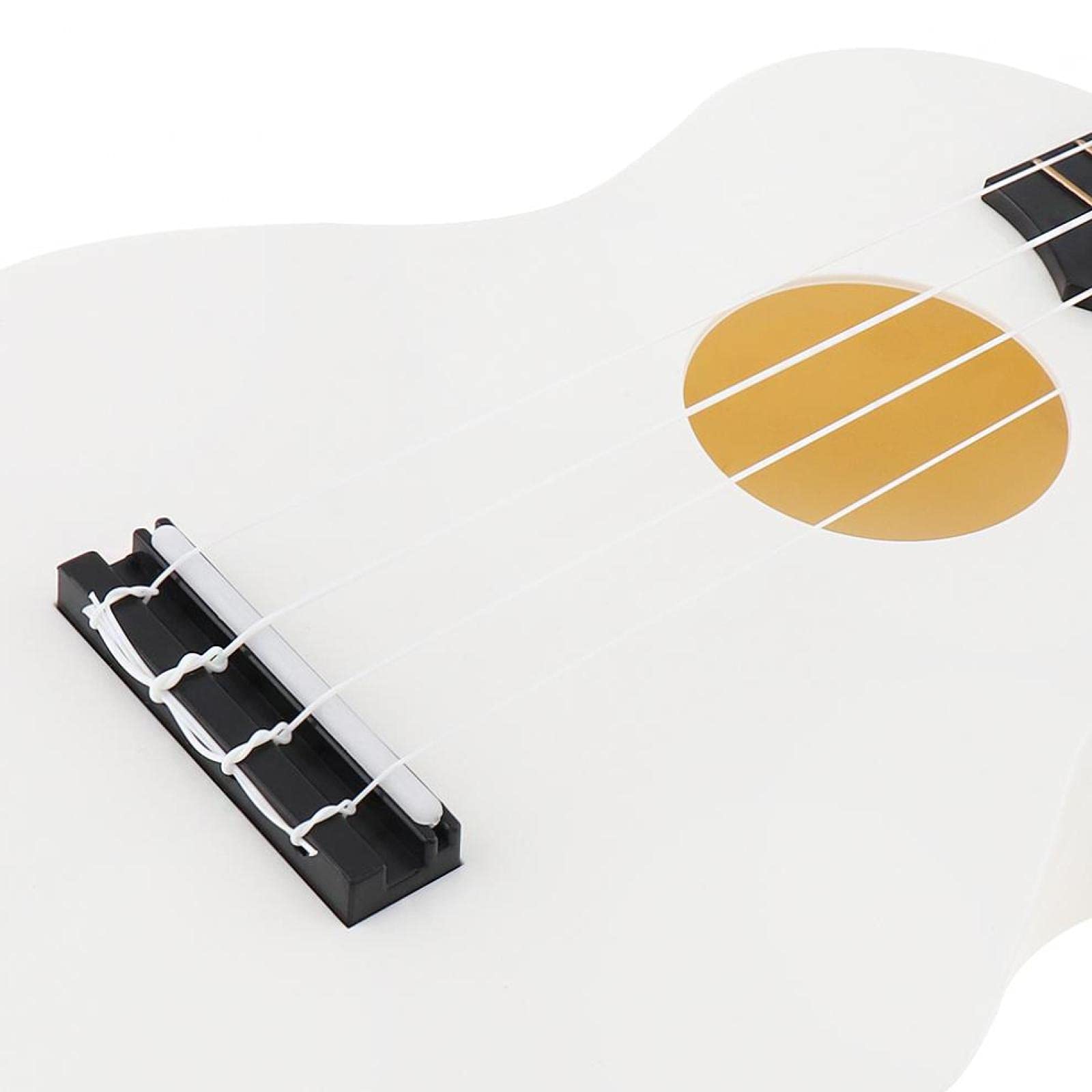 Ukulele soprano da 21 pollici 15 tasti 4 corde con plettro per regalo per bambini per bambini principianti