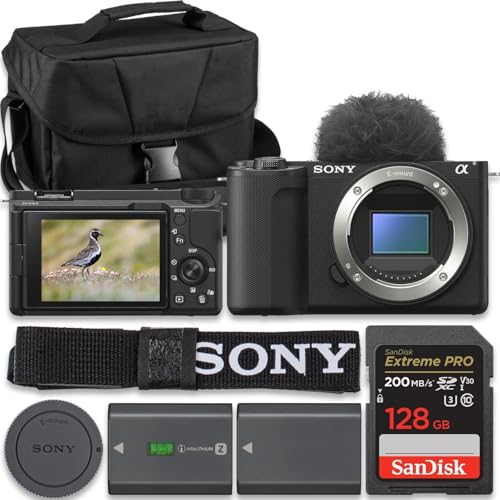 Image of Sony Alpha ZVE10 II - APS-C Interchangeable Lens Mirrorless Content Creators' Camera - Black - Body Only (Value Bundle)