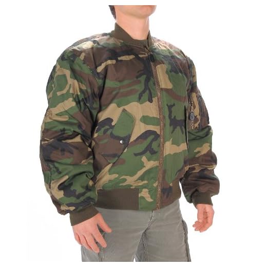 Mil-Tec Herren Ma1 Jacke, Woodland, M EU