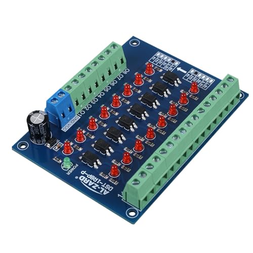 Optokoppler Isolationsmodul,8-Kanal Optocoupler Isolation Module,24V bis 3,3V Pegel Spannungswandler PNP-Ausgang SPS-Signal Optokoppler Spannungsisolationsplatine